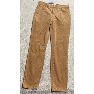 NWT Loft High Rise Corduroy Straight Leg Pants Womens sz 6 28 Petite Tan 600160